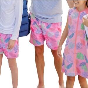 The Beaufort Bonnet Company Swim Trunks Caicos Canopy Toddy Pink Size XXL